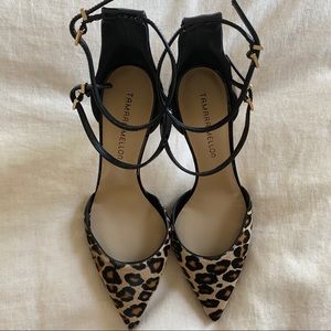 Tamara Mellon Calf-hair and Patent Leather Pumps